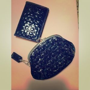 AUTHENTIC COACH ID CARD HOLDER & MINI POUCH DUO